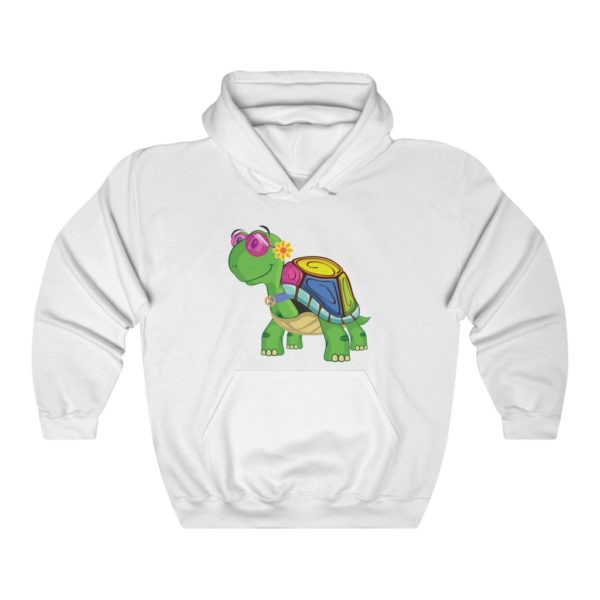 TRIXIE – THE HIPPY TURTLE - Unisex Heavy Blend™ Hooded Sweatshirt - Image 2