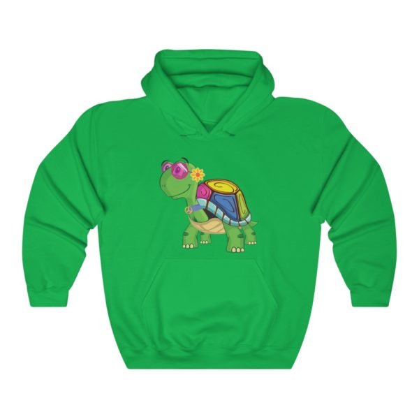 TRIXIE – THE HIPPY TURTLE - Unisex Heavy Blend™ Hooded Sweatshirt - Image 7