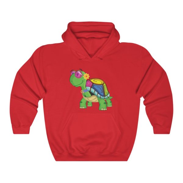 TRIXIE – THE HIPPY TURTLE - Unisex Heavy Blend™ Hooded Sweatshirt - Image 10